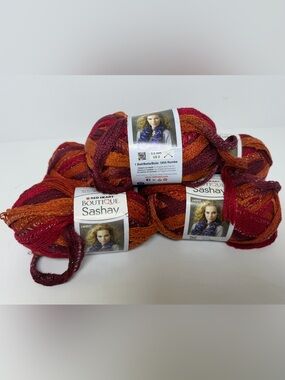 Red Heart Boutique Sashay Yarn 1934 Rumba Discontinued - Lot of 5